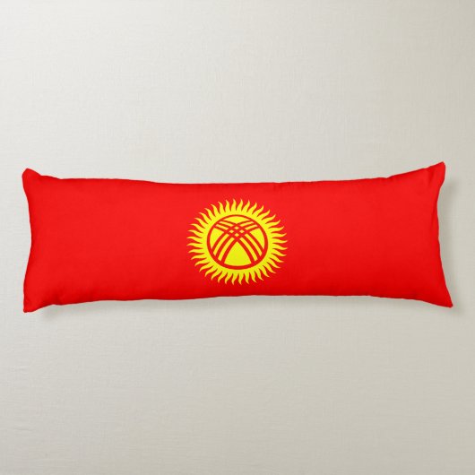 Flagge Kirgisistans Seitenschläferkissen (Rückseite)