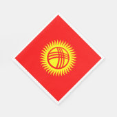 Flagge Kirgisistans Serviette (Ecke)