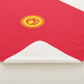 Flagge Kirgisistans Sherpadecke (3/4)