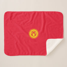 Flagge Kirgisistans Sherpadecke