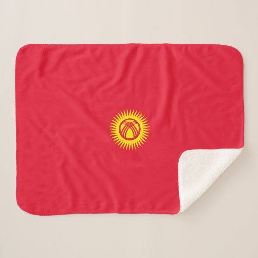Flagge Kirgisistans Sherpadecke (Vorderseite (Horizontal))