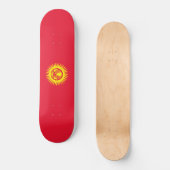 Flagge Kirgisistans Skateboard (Vorderseite)