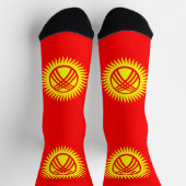 Flagge Kirgisistans Socken (Oben)