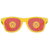 Flagge Kirgisistans Sonnenbrille (Vorderseite)