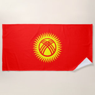 Flagge Kirgisistans Strandtuch