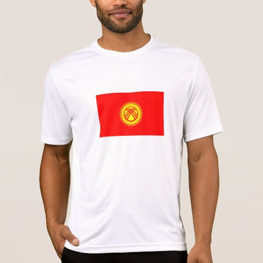 Flagge Kirgisistans T-Shirt (Vorderseite)