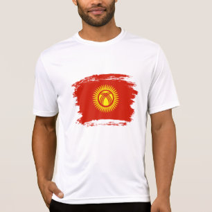 Flagge Kirgisistans T-Shirt