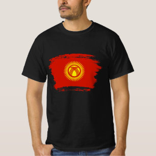 Flagge Kirgisistans T-Shirt