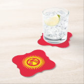 Flagge Kirgisistans Untersetzer (Vor Ort)