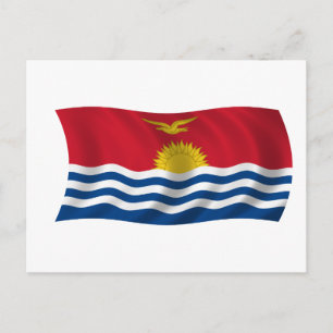 Flagge Kiribatis Postkarte