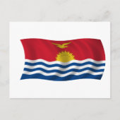 Flagge Kiribatis Postkarte (Vorderseite)