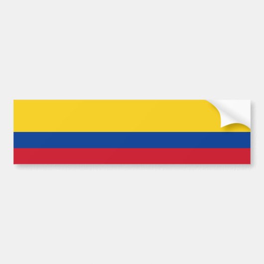 Flagge Kolumbiens Autoaufkleber (Vorne)