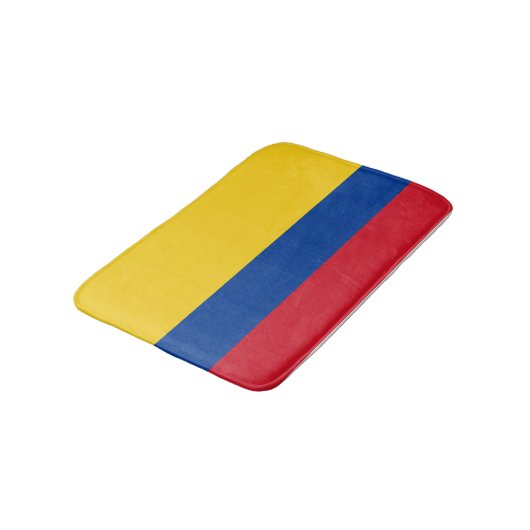 Flagge Kolumbiens - Bandera De Colombia Badematte (Schrägansicht)