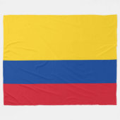 Flagge Kolumbiens - Bandera De Colombia Fleecedecke (Vorderseite (Horizontal))