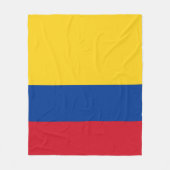 Flagge Kolumbiens - Bandera De Colombia Fleecedecke (Vorderseite)