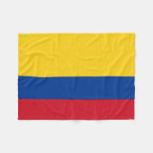 Flagge Kolumbiens - Bandera De Colombia Fleecedecke (Vorderseite (Horizontal))