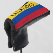 Flagge Kolumbiens - Bandera De Colombia Golf Headcover (3/4 Vorderseite)