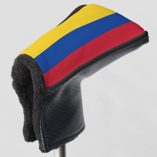 Flagge Kolumbiens - Bandera De Colombia Golf Headcover (3/4 Vorderseite)
