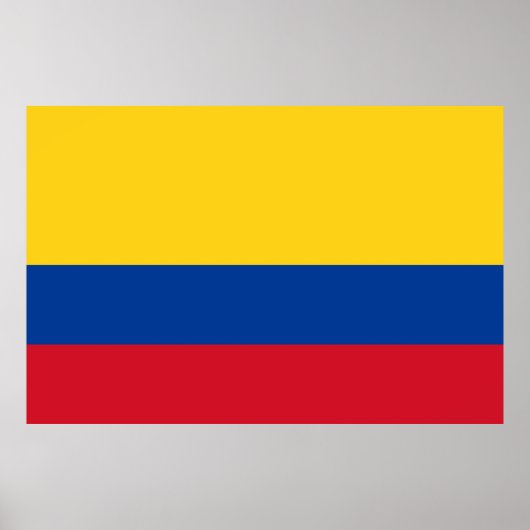 Flagge Kolumbiens - Bandera De Colombia Poster (Vorne)