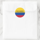 Flagge Kolumbiens - Bandera De Colombia Runder Aufkleber (Tasche)