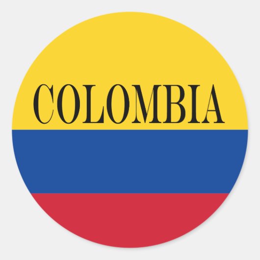 Flagge Kolumbiens - Bandera De Colombia Runder Aufkleber (Vorderseite)