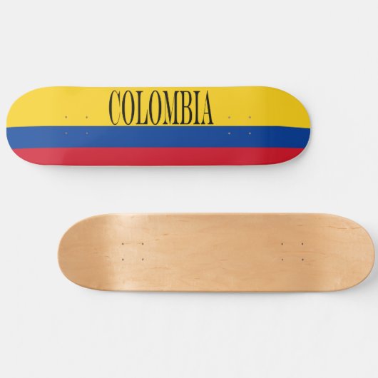 Flagge Kolumbiens - Bandera De Colombia Skateboard (Horizontal)