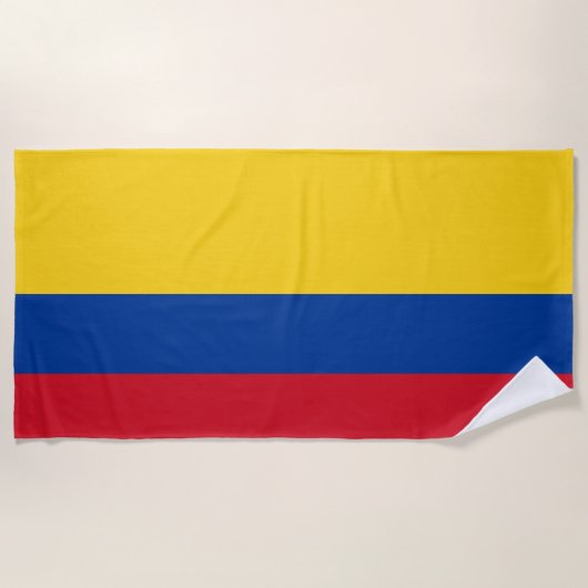 Flagge Kolumbiens - Bandera De Colombia Strandtuch (Vorderseite)