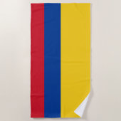 Flagge Kolumbiens - Bandera De Colombia Strandtuch (Vorderseite)