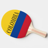 Flagge Kolumbiens - Bandera De Colombia Tischtennis Schläger (Seitenansicht)