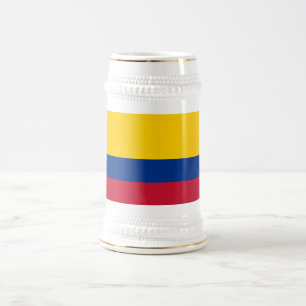 Flagge Kolumbiens Bierglas