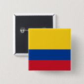 Flagge Kolumbiens Button (Vorne & Hinten)