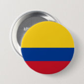 Flagge Kolumbiens Button (Vorne & Hinten)