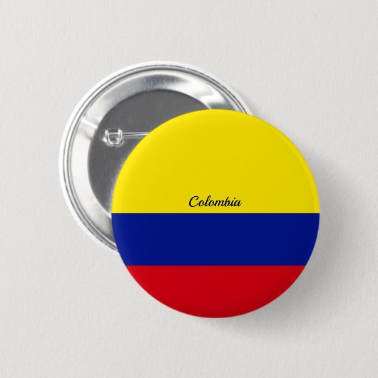 Flagge Kolumbiens Button (Vorne & Hinten)