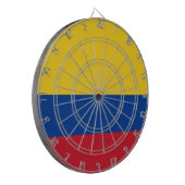 Flagge Kolumbiens Dartscheibe (Vorderseite Links)