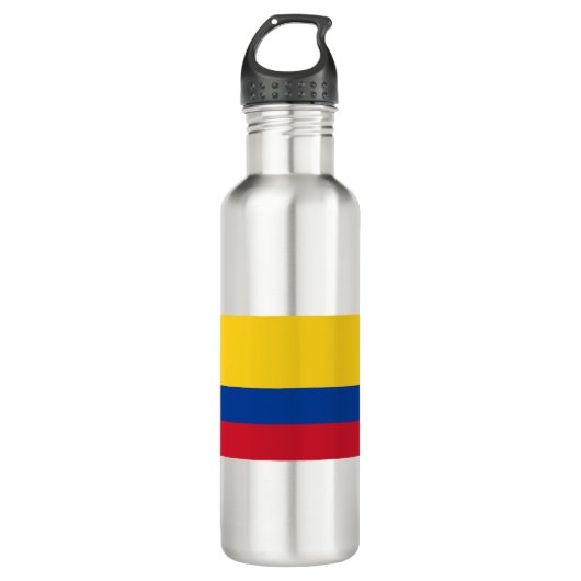 Flagge Kolumbiens Edelstahlflasche (Vorderseite)