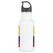 Flagge Kolumbiens Edelstahlflasche (Rückseite)