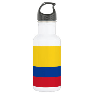 Flagge Kolumbiens Edelstahlflasche
