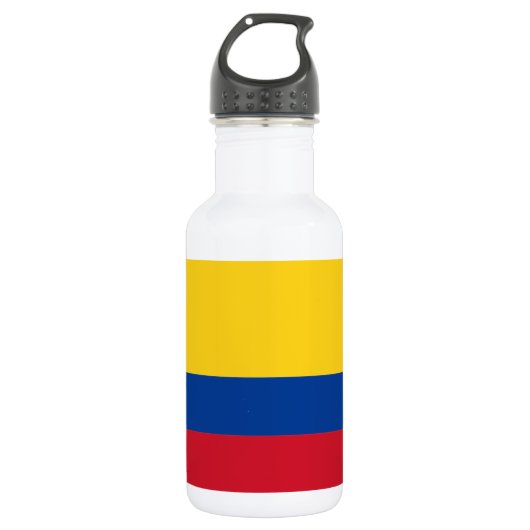 Flagge Kolumbiens Edelstahlflasche (Vorderseite)