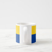 Flagge Kolumbiens Espressotasse (Rückseite)