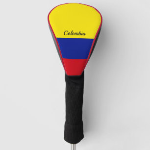 Flagge Kolumbiens, etikettiert Golf Headcover