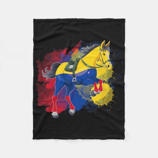Flagge Kolumbiens Fleecedecke (Vorderseite)