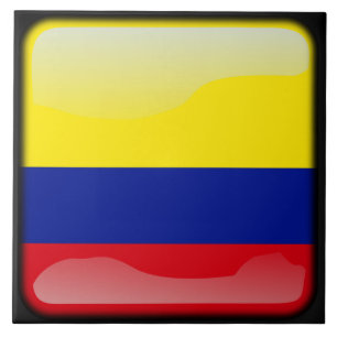 Flagge Kolumbiens Fliese