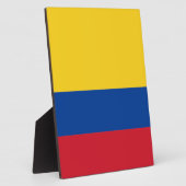 Flagge Kolumbiens Fotoplatte (Seite)