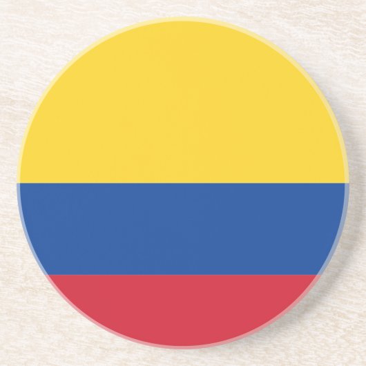 Flagge Kolumbiens Getränkeuntersetzer (Vorne)