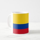 Flagge Kolumbiens Kaffeetasse (Vorderseite Links)