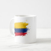 Flagge Kolumbiens Kaffeetasse (Vorderseite Links)