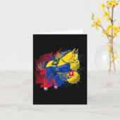 Flagge Kolumbiens Karte (Gelbe Blume)