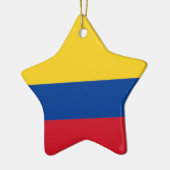 Flagge Kolumbiens Keramik Ornament (Links)