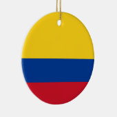 Flagge Kolumbiens Keramik Ornament (Rechts)