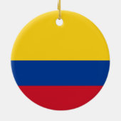 Flagge Kolumbiens Keramik Ornament (Hinten)